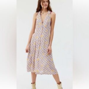 URBAN OUTFITTERS WILLOW FLORAL MIDI DRESS SIZE S NWOT